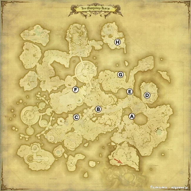 FF14 宝の地図 G6