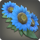 Blue Sunflower Corsage