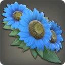 Blue Sunflower Corsage