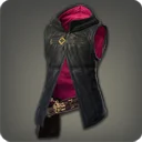 Hooded Fireglass Leather Vest