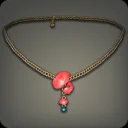 Red Sweet Pea Necklace