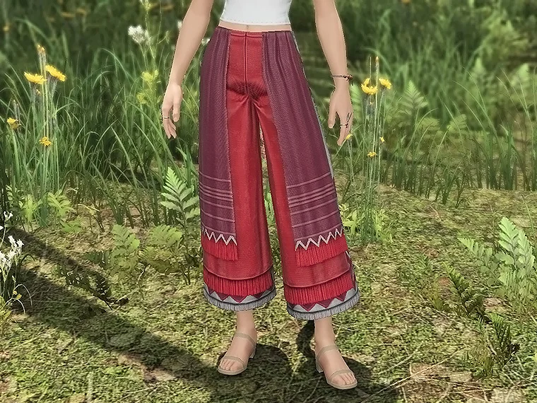 Thunderyards Silk Culottes of Gathering - Image